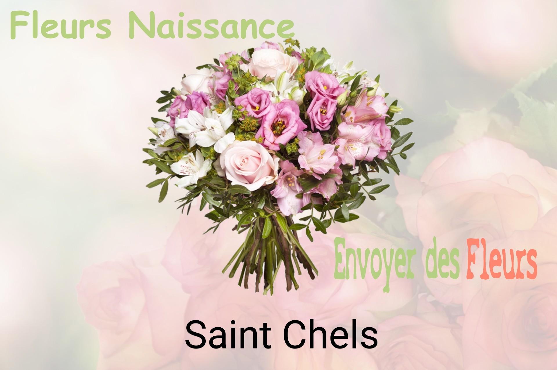 Bouquet de fleurs de naissance livré à Saint-Chels